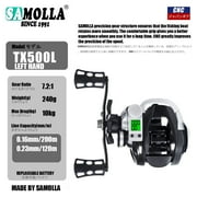 New Led Screen Electronic Fishing Reel Baitcasting High Speed 7.2:1 10kg Waterproof Saltwater Cast Drum Wheel Moulinet Casting